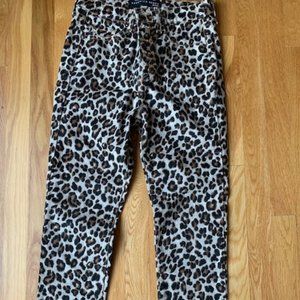 Veronica Beard Animal Print Jeans